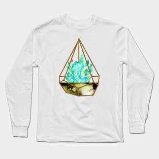 Cactus Gold Dust Terrarium Long Sleeve T-Shirt